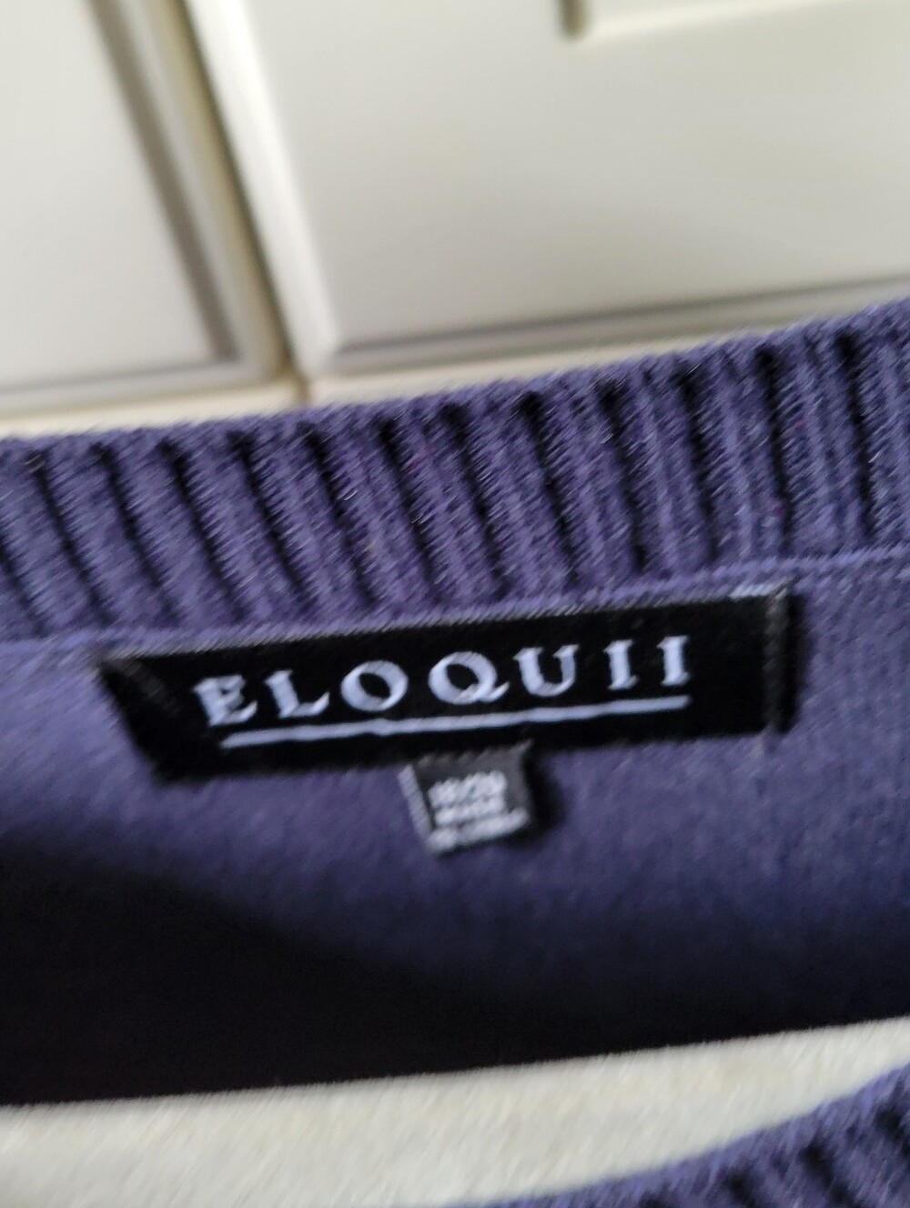 Eloquii | Floral Knit Varsity Striped Long Sleeve Blue Sweater Dress 18/20 Nwt - Picture 5 of 7